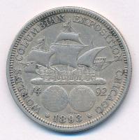 Amerikai Egyesült Államok 1893. 1/2$ Ag "Kolumbiai világkiállítás" T:2- patina USA 1893. 1...