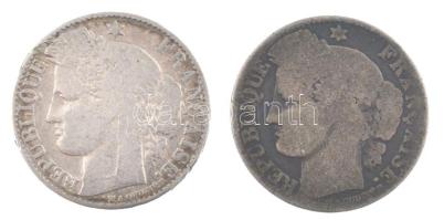 Franciaország 1881-1888. 50c Ag (2xklf) T:2-,3 
France 1881-1888 50 Centimes Ag (2xdiff) C:VF,F Kra...