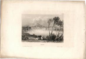 cca 1840 12 db európai városokat ábrázoló acélmetszet Anglia, Skandinávia, Németország / 12 steel-en...