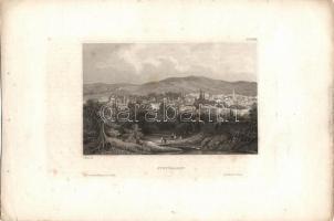 cca 1840 12 db európai városokat ábrázoló acélmetszet Anglia, Skandinávia, Németország / 12 steel-en...