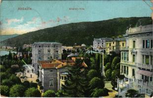 1913 Abbazia, Opatija; Amalien Villa (EK)