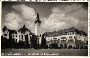 Marosvásárhely, Targu Mures; Városház, Kultúrpalota / town hall, cultural palace