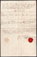 1845-1885 Újhartyán, házassági engedély és anyakönyvi kivonat, Mikuska Károly (18071873) és Pröbsztl...