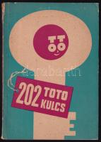 1968 202 TOTO kulcs, TOTO könyvjelzővel