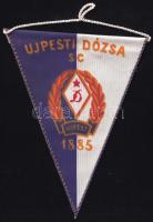 Újpesti Dózsa labdarúgó klub asztali zászló, m: 16 cm
