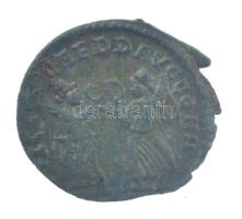 Római Birodalom / II. Constantius ~347-348. AE4 bronz (1,05g) T:2,2- patina, kis kitörés Roman Empire / Constantius II ~347-348. AE4 bronze [CONSTANT]-IVS PF AVG / VICTORIAE DD AVGG Q NN (1,05g) C:XF,VF patina, crack