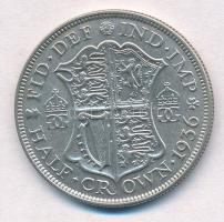 Nagy-Britannia 1936. 1/2C Ag "V. György" T:2,2- Great Britain 1936. 1/2 Crown Ag "Geo...
