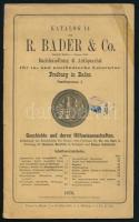 cca 1862-1932 4 db könyvkereskedői és antikváriusi katalógus és jegyzék: Lampel Róbert, Bp., 1862; W...
