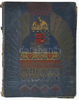 Magyarország. A Kereskedelemügyi M. Kir. Miniszter megbízásából kiadja a Magyar Kir. Államvasutak igazgatósága. Szerkesztette: Kain Albert. Bp., 1909. Erdélyi. 400 p. Lapszámozáson belül gazdag képanyaggal. Kiadói, aranyozott, dombornyomású, festett egészvászon kötésben. Gerinc szakadt, de megvan, kötéstábla elvált a könyvtesttől. 37 cm