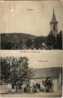 1917 Ópálos, Ó-Pálos, Ópaulis, Paulis (Arad-Hegyalja); Templom, Czirhay üzlete / church, shop (r)