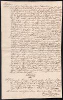 1840 Hódmezővásárhely, méltóságos grófhoz intézett kérvény kézzel írt másolata