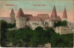 1910 Vajdahunyad, Hunedoara; a vár keleti oldala. Hummel Viktor kiadása / castle (EK)
