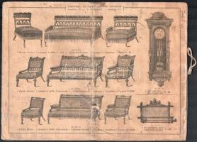 cca 1900 Gazdagon illusztrált bútorkatalógus, Ehrentreu és Fuchs Testvérek, Bp., VI., Teréz krt. 8. ...