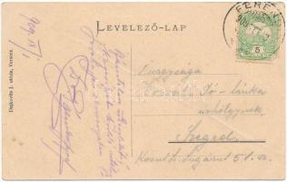 1909 Ferendia, Ferend; Templom és iskola, Pályaudvar, vasútállomás, kastély, állami iskola. Dajkovit...