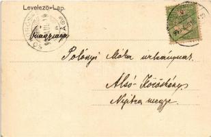 1905 Dicsőszentmárton, Tarnaveni, Diciosanmartin; M. kir. állami elemi polgári fiú- és leányiskola. ...