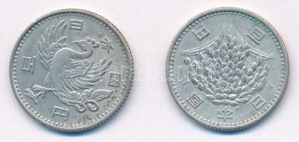 Japán 1958. 100Y Ag + 1965. 100Y Ag T:2-
Japan 1958. 100 Yen Ag + 1965. 100 Yen Ag C:VF
Krause Y#7...