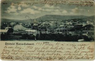 1903 Marosludas, Ludosul de Mures, Ludus; látkép. Weinrich S. b. kir. udvari fényképész képe után. Glück J. kiadása / general view (EM)