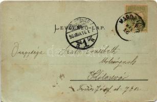 1903 Marosludas, Ludosul de Mures, Ludus; látkép. Weinrich S. b. kir. udvari fényképész képe után. G...