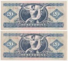 1975. 20Ft (2x) az egyik papírránccal T:I,I- 
Adamo F16