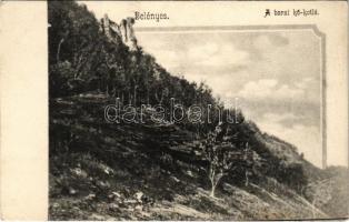 Belényes, Beius; A borzi kő-kotló / hiking spot, rock (EK)
