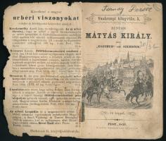 Eszter sat. Szerzője: Hunyadi Mátyás király. 16 képpel. Vasárnapi könyvtár 3. Szerk.: Hajnik Károly....