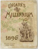 Gelléri Mór: Ungarn's Millennium. 1896. (Magyar Millennium. Az ezeréves Magyarország multjából és jelenéből.) Bp., 1896, 'Kosmos',(Posner-ny.), 180+2 p.+ 6 t. Német nyelven. Fekete-fehér szövegközti illusztrációkkal, és 6 színes egészoldalas litografált Budapest látképpel illusztrálva. Kiadói illusztrált papírkötés, foltos borítóval, sérült gerinccel, az elülső borítón javítással és kis hiánnyal.