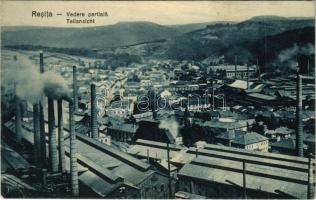 Resicabánya, Resica, Resicza, Resita; Vedere partiala / Teilansicht / vasgyár / ironworks, iron factory (EK)