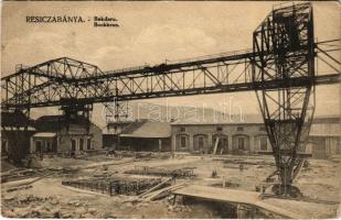 1918 Resicabánya, Resicza, Recita, Resita; Bakdaru a vasgyárban. Weisz Adolf kiadása / Bock-Kran / crane in the ironworks, factory (EB)