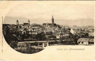 Nagyszeben, Hermannstadt, Sibiu; látkép. Karl Graef kiadása / general view (Rb)