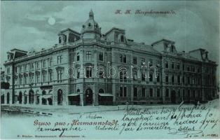 1900 Nagyszeben, Hermannstadt, Sibiu; K.u.K. Korpskommando / Hadtestparancsnokság. F. Binder kiadása / K.u.K. military, army headquarters