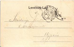 1902 Máriaradna, Mária-Radna, Radna (Lippa, Lipova); Fő utca, templom. Csauscher és Jesztl kiadása /...