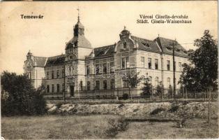 1907 Temesvár, Timisoara; Városi Gizella árvaház / Städt. Gisela-Waisenhaus / orphanage (EB)