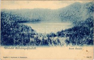 Bálványosfürdő, Baile Balvanyos (Torja, Turia); Szent Anna tó. Bogdán F. fényképész / lake (fl)