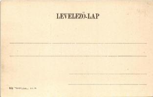 Orsova, Al-Duna. Babagája szikla. Hutterer G. kiadása / Der Babagay-Felsen / Babagaj rock. Art Nouve...