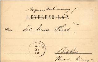 1899 (Vorläufer) Orsova, Kazán-szoros, Traján tábla. Hutterer G. kiadása / Kasanenge, Trajantafel / ...