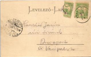 1904 Ada Kaleh, Török sziget Orsova alatt. Kick Nándor kiadása / Turkish island (EK)