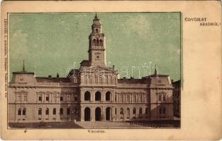 1901 Arad, Városháza. Lengyel L. műintézete / town hall (EK)