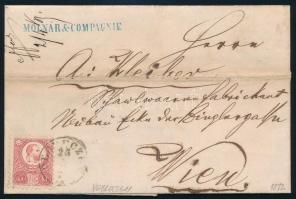 1872 Réznyomat 5kr levélen / on cover 