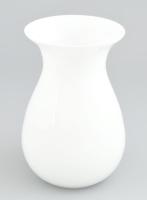 Tejüveg váza, fújt, hibátlan, m: 18 cm