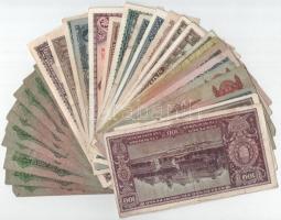 33db-os vegyes pengő bankjegy tétel T:II-III- közte szakadás, folt