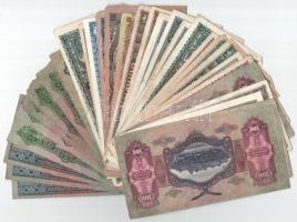 33db-os vegyes pengő bankjegy tétel, közte 1930. 20P T:I--III- közte szakadás, folt, lyuk