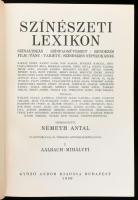 Színészeti Lexikon I-II. köt. Színjátszás, színpadművészet, rendezés, film, tánc, varieté, színészie...