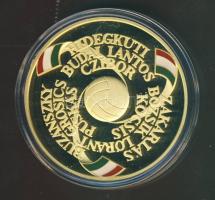 2003. "Magyarország-Anglia 6:3" aranyozott Ag emlékérem 31,104g/1oz T:PP Csak 3000db! R! Díszdobozban, tanúsítvánnyal!