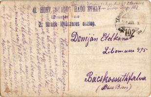 Friedrich Wilhelm, Deutscher Kronprinz + "41. Honv. Gyalog. Hadosztály Lövőszer. 2. tarack lövő...