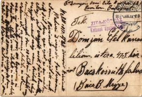 1917 IV. Károly és Zita királyné + "Zita-Kórház katonai ápolási ügy" (fa)