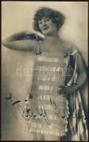 cca 1920 Jaály? Ilona színésznő fotója, saját kezű aláírásval