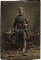 1912 Osztrák-magyar katona / WWI K.u.k. military, soldier. photo (vágott / cut)