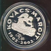 2002. 3000Ft Ag "Kovács Margit" T:PP Csak 4000db! Díszdobozban, tanúsítvánnyal!