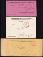 1942-1943 Kispest, "Kispesti Öregdiákok" 3 db táncmeghívója