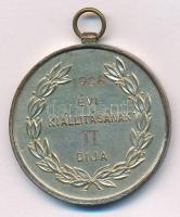 ~1930. "MGOE Újpesti Fiókja" kétoldalas, ezüstözött bronz díjérem füllel. Szign.: Dömötör ...